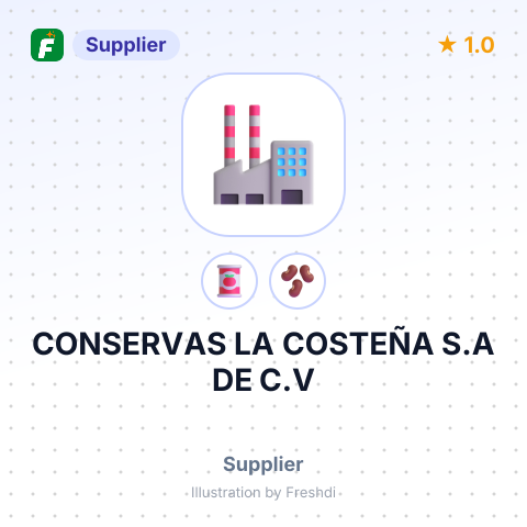 CONSERVAS LA COSTEÑA S.A DE C.V – summary card, no photo uploaded yet