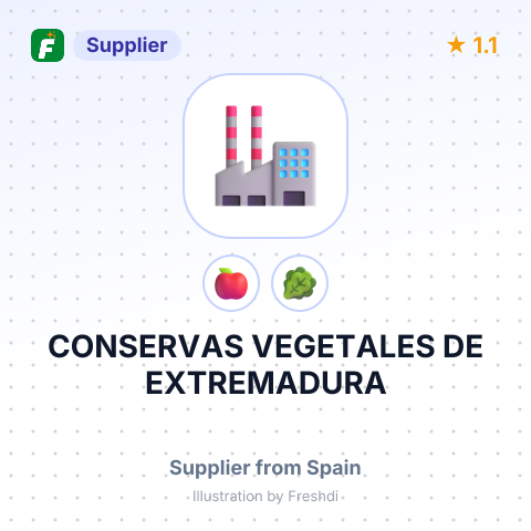 CONSERVAS VEGETALES DE EXTREMADURA – summary card, no photo uploaded yet