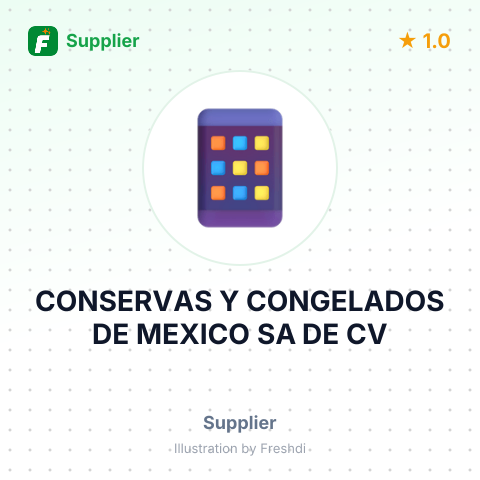 CONSERVAS Y CONGELADOS DE MEXICO SA DE CV – summary card, no photo uploaded yet