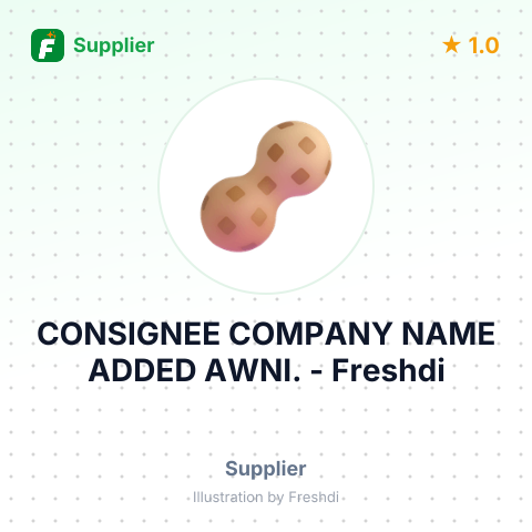 CONSIGNEE COMPANY NAME ADDED AWNI. – summary card, no photo uploaded yet