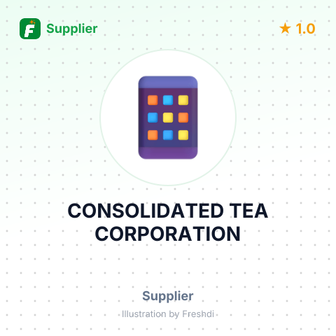CONSOLIDATED TEA CORPORATION – summary card, no photo uploaded yet