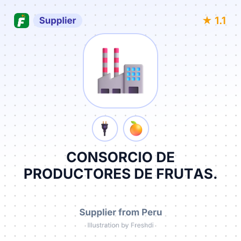 CONSORCIO DE PRODUCTORES DE FRUTAS. – summary card, no photo uploaded yet
