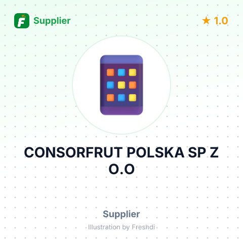 CONSORFRUT POLSKA SP Z O.O – summary card, no photo uploaded yet