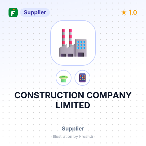 CONSTRUCTION COMPANY LIMITED – summary card, no photo uploaded yet
