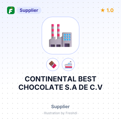 CONTINENTAL BEST CHOCOLATE S.A DE C.V – summary card, no photo uploaded yet