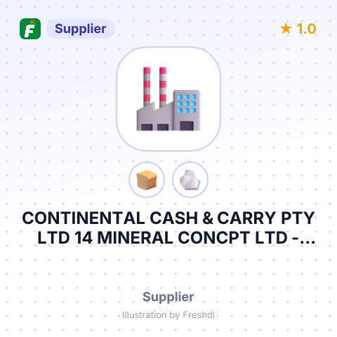 CONTINENTAL CASH & CARRY PTY LTD 14 MINERAL CONCPT LTD – summary card, no photo uploaded yet