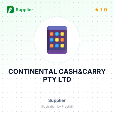 CONTINENTAL CASH&CARRY PTY LTD – summary card, no photo uploaded yet