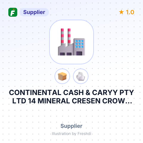 CONTINENTAL CASH & CARYY PTY LTD 14 MINERAL CRESEN CROWN SA – summary card, no photo uploaded yet