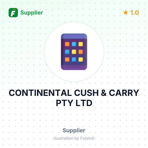 CONTINENTAL CUSH & CARRY PTY LTD – summary card, no photo uploaded yet