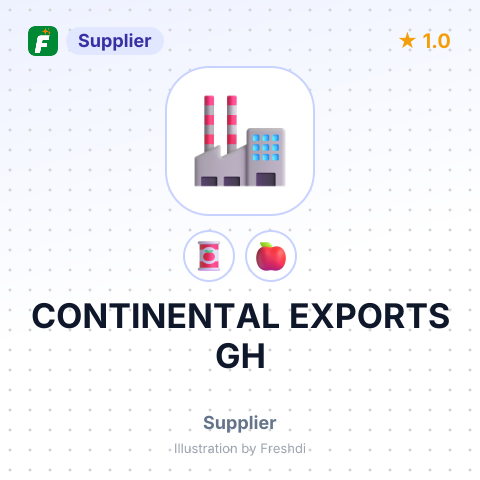 CONTINENTAL EXPORTS GH – summary card, no photo uploaded yet