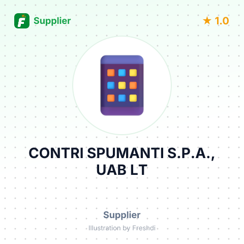 CONTRI SPUMANTI S.P.A., UAB LT – summary card, no photo uploaded yet
