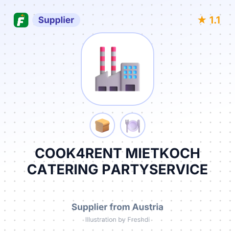COOK4RENT MIETKOCH CATERING PARTYSERVICE – summary card, no photo uploaded yet