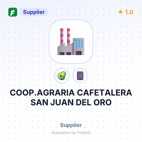 COOP.AGRARIA CAFETALERA SAN JUAN DEL ORO – summary card, no photo uploaded yet