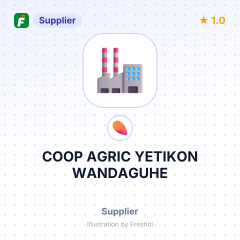 COOP AGRIC YETIKON WANDAGUHE – summary card, no photo uploaded yet