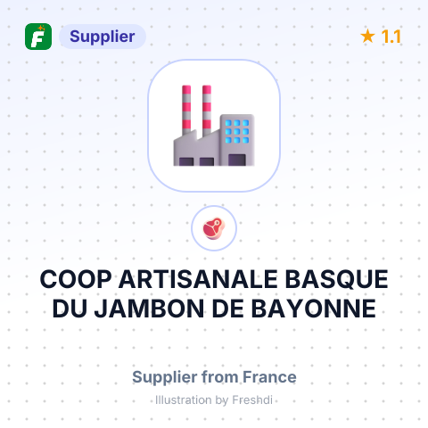COOP ARTISANALE BASQUE DU JAMBON  DE BAYONNE – summary card, no photo uploaded yet
