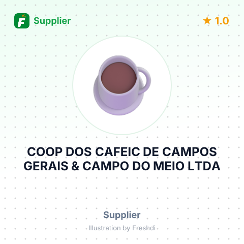 COOP DOS CAFEIC DE CAMPOS GERAIS & CAMPO DO MEIO LTDA – summary card, no photo uploaded yet