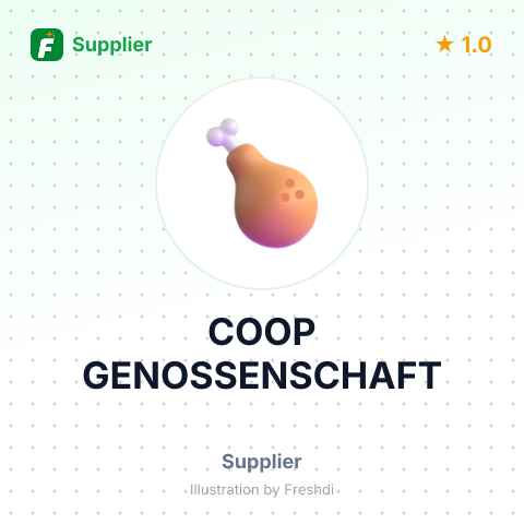COOP GENOSSENSCHAFT – summary card, no photo uploaded yet
