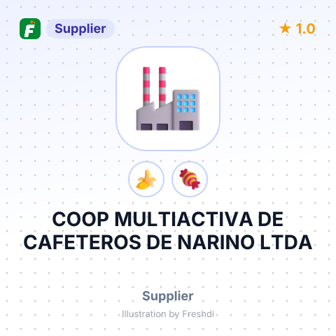 COOP MULTIACTIVA DE CAFETEROS DE NARINO LTDA – summary card, no photo uploaded yet
