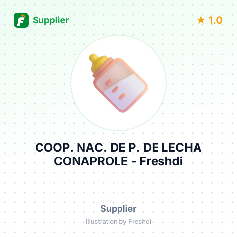 COOP. NAC. DE P. DE LECHA CONAPROLE – summary card, no photo uploaded yet