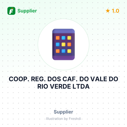 COOP. REG. DOS CAF. DO VALE DO RIO VERDE LTDA – summary card, no photo uploaded yet