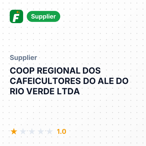 COOP REGIONAL DOS CAFEICULTORES DO ALE DO RIO VERDE LTDA – summary card, no photo uploaded yet