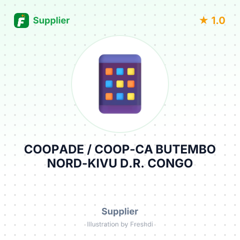 COOPADE / COOP-CA BUTEMBO NORD-KIVU D.R. CONGO – summary card, no photo uploaded yet