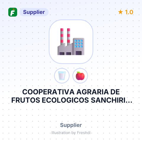 COOPERATIVA AGRARIA DE FRUTOS ECOLOGICOS SANCHIRIO PALOMAR – summary card, no photo uploaded yet