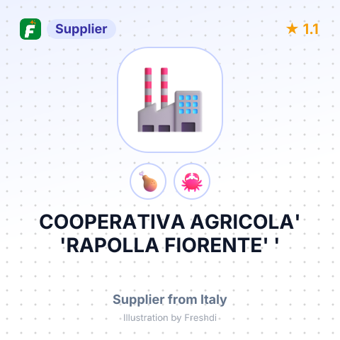 COOPERATIVA AGRICOLA' 'RAPOLLA FIORENTE' ' – summary card, no photo uploaded yet