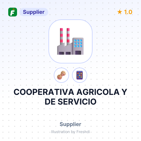 COOPERATIVA AGRICOLA Y DE SERVICIO – summary card, no photo uploaded yet