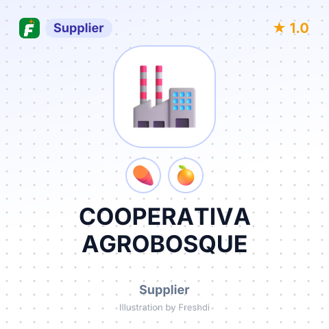 COOPERATIVA AGROBOSQUE – summary card, no photo uploaded yet