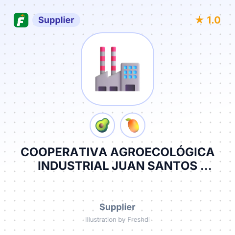 COOPERATIVA AGROECOLÓGICA INDUSTRIAL JUAN SANTOS ATAHUALPA – summary card, no photo uploaded yet