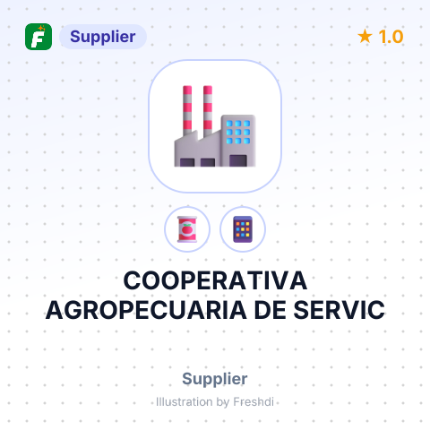 COOPERATIVA AGROPECUARIA DE SERVIC – summary card, no photo uploaded yet