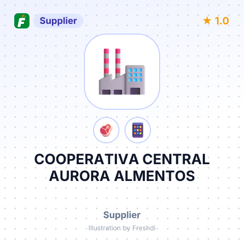 COOPERATIVA CENTRAL AURORA ALMENTOS – summary card, no photo uploaded yet