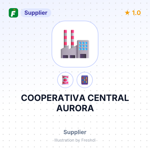 COOPERATIVA CENTRAL AURORA – summary card, no photo uploaded yet