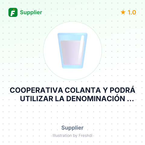 COOPERATIVA COLANTA Y PODRÁ UTILIZAR LA DENOMINACIÓN ABREVIA – summary card, no photo uploaded yet