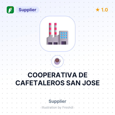 COOPERATIVA DE CAFETALEROS SAN JOSE – summary card, no photo uploaded yet