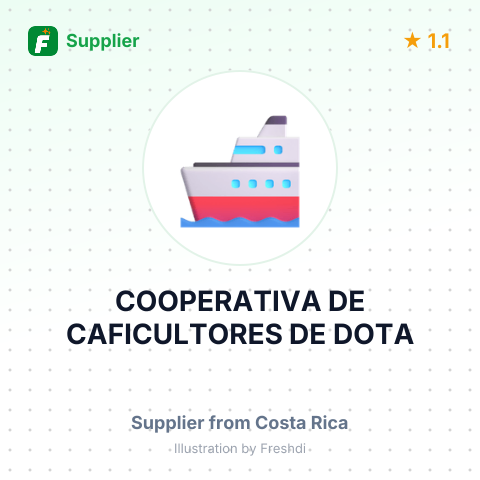 COOPERATIVA DE CAFICULTORES DE DOTA – summary card, no photo uploaded yet