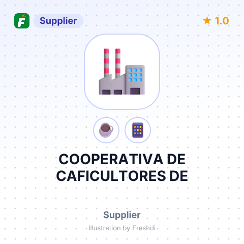 COOPERATIVA DE CAFICULTORES DE – summary card, no photo uploaded yet