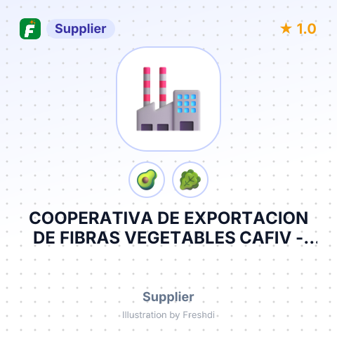 COOPERATIVA DE EXPORTACION DE FIBRAS VEGETABLES CAFIV – summary card, no photo uploaded yet