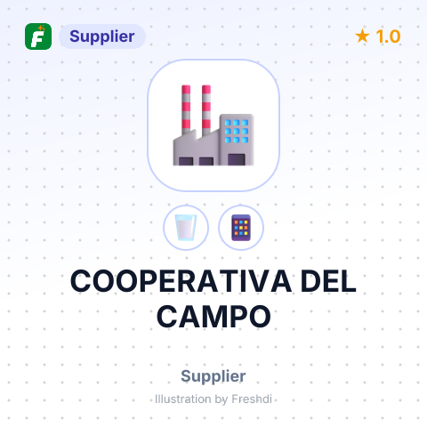COOPERATIVA DEL CAMPO – summary card, no photo uploaded yet