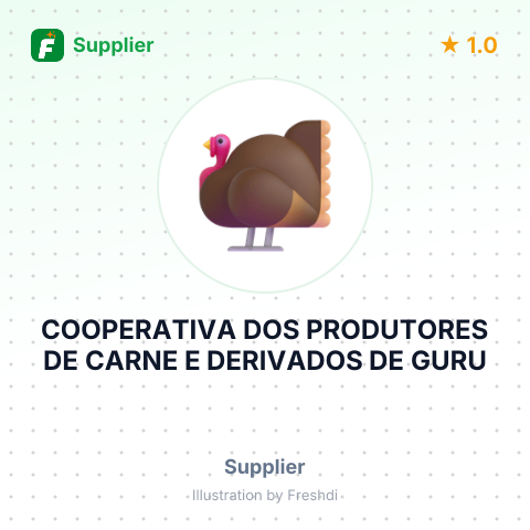 COOPERATIVA DOS PRODUTORES DE CARNE E DERIVADOS DE GURU – summary card, no photo uploaded yet