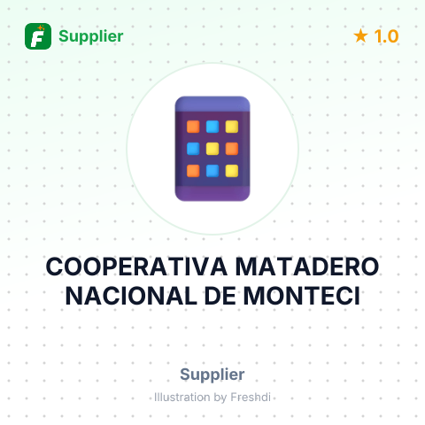 COOPERATIVA MATADERO NACIONAL DE MONTECI – summary card, no photo uploaded yet