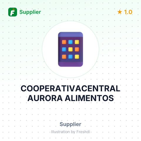COOPERATIVACENTRAL AURORA ALIMENTOS – summary card, no photo uploaded yet