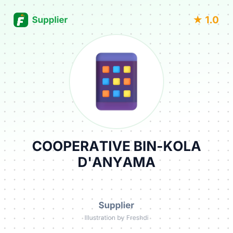 COOPERATIVE BIN-KOLA D'ANYAMA – summary card, no photo uploaded yet