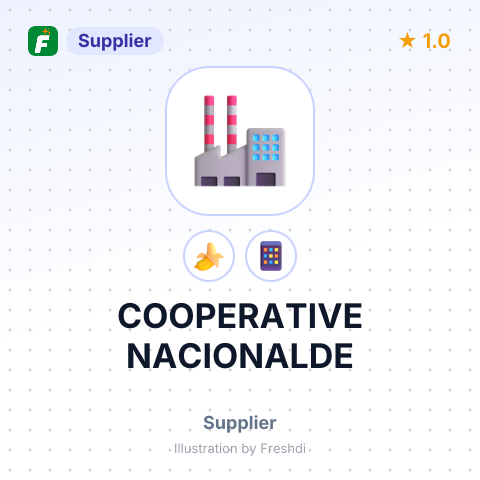 COOPERATIVE NACIONALDE – summary card, no photo uploaded yet