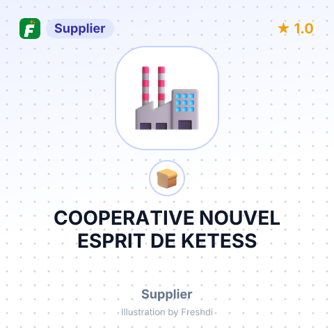 COOPERATIVE NOUVEL ESPRIT DE KETESS – summary card, no photo uploaded yet