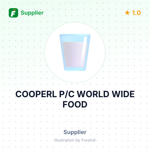 COOPERL P/C WORLD WIDE FOOD – summary card, no photo uploaded yet