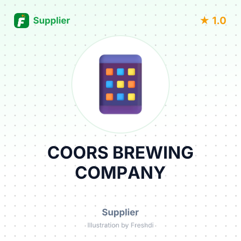 COORS BREWING COMPANY – summary card, no photo uploaded yet