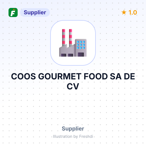COOS GOURMET FOOD SA DE CV – summary card, no photo uploaded yet