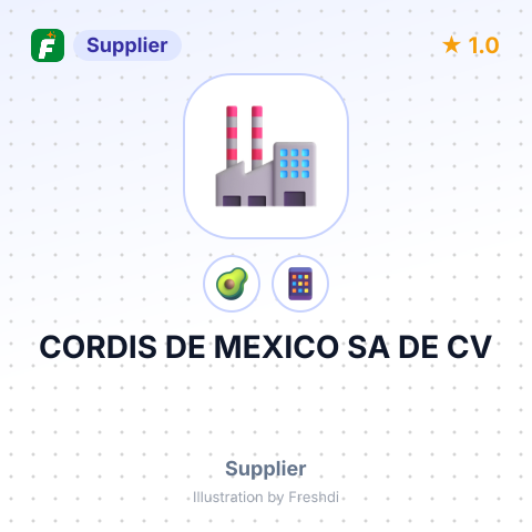 CORDIS DE MEXICO SA DE CV – summary card, no photo uploaded yet